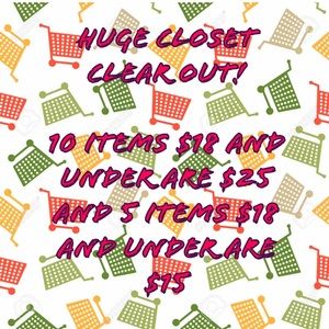 Closet Clear Out!!
